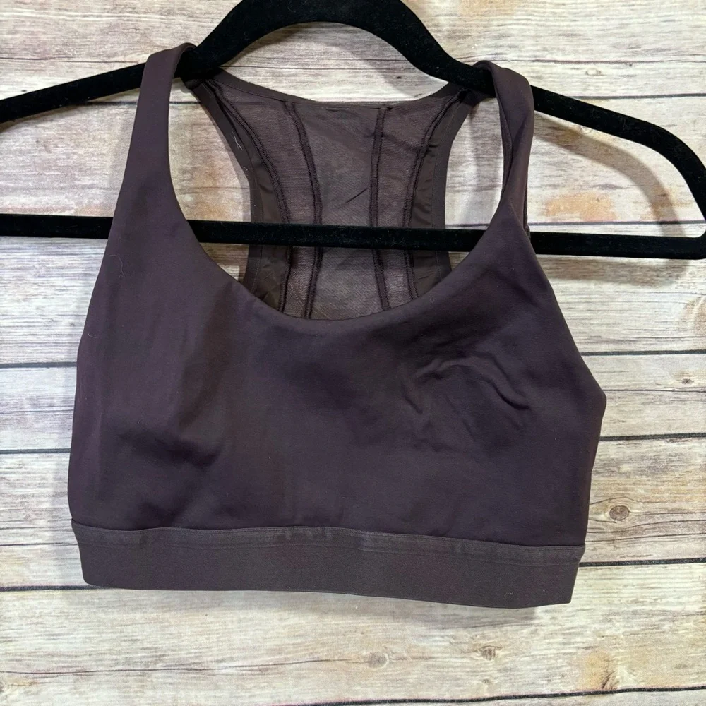 Sheer back Lululemon bra Size 4 Brown Color